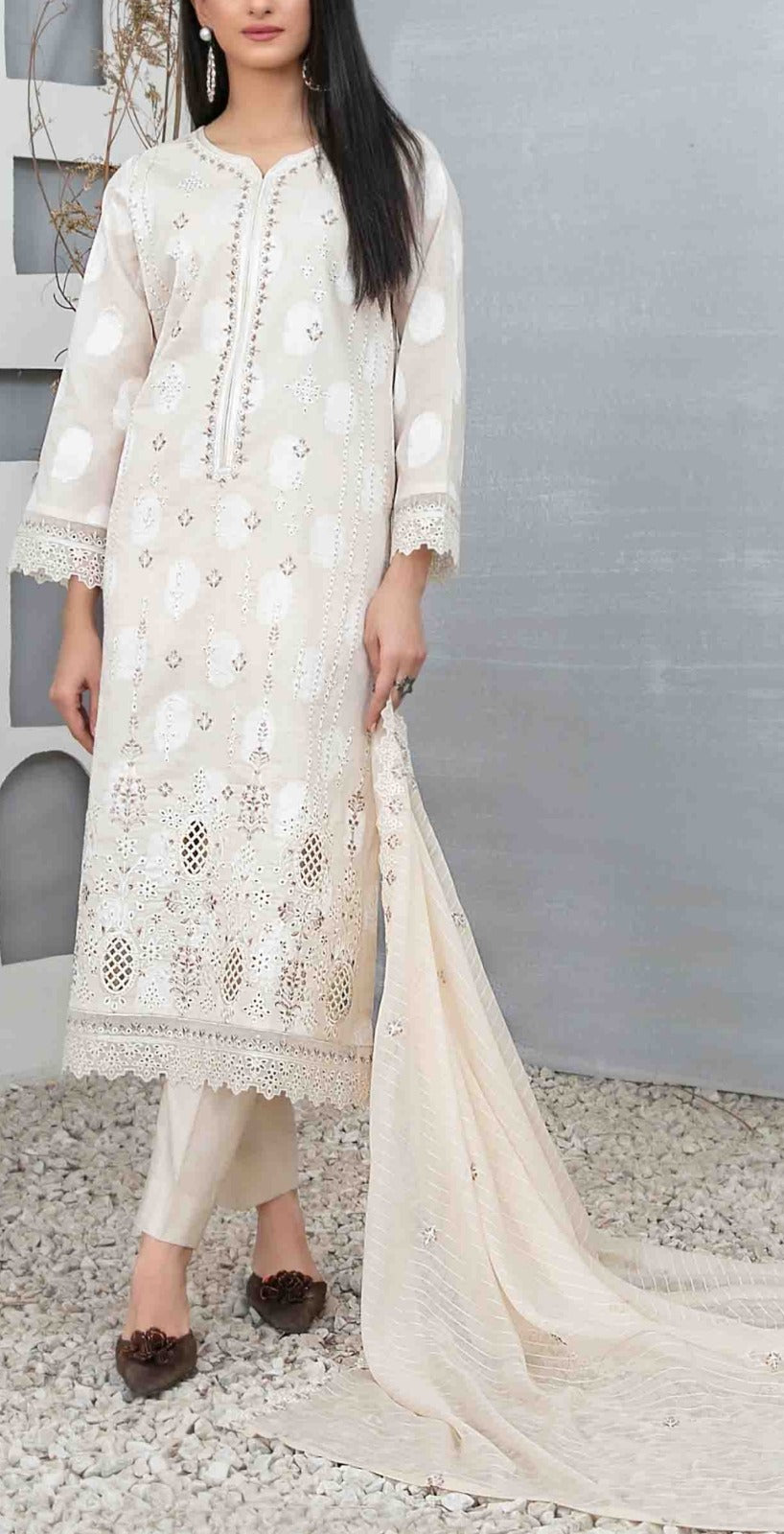 Light Beige 3pc Suit