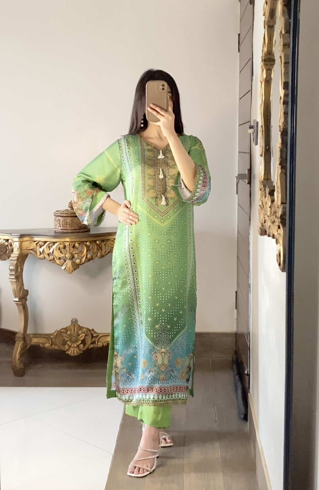 Silk 3pc Light Green