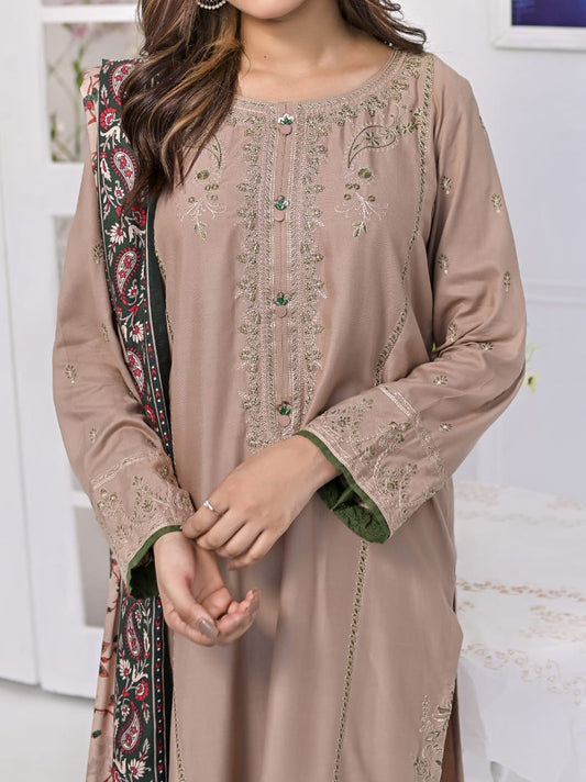 Beige Linen 3pc Linen Suit