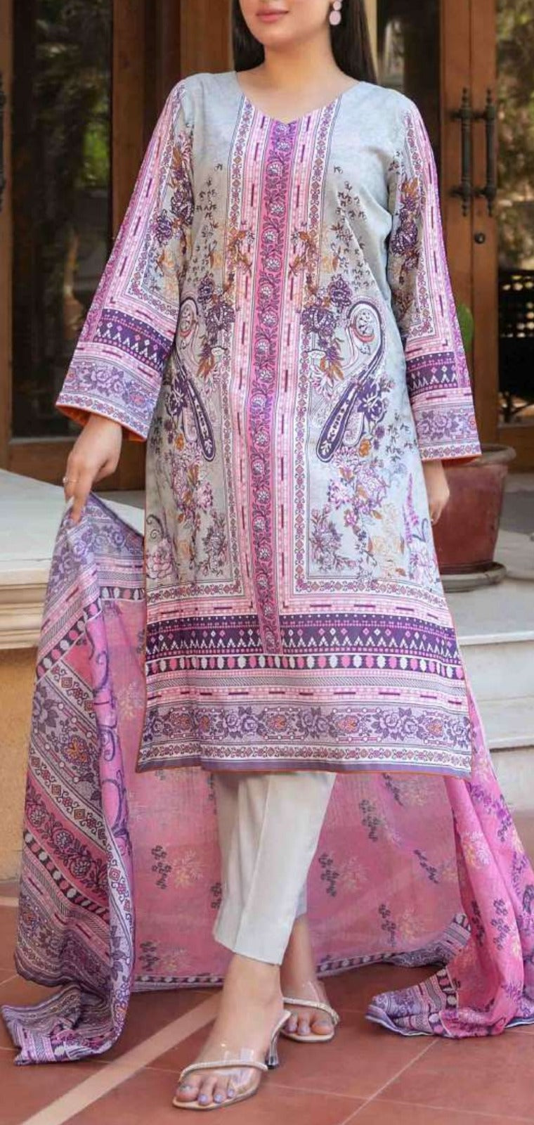 Light Purple 3pc Lawn Suit
