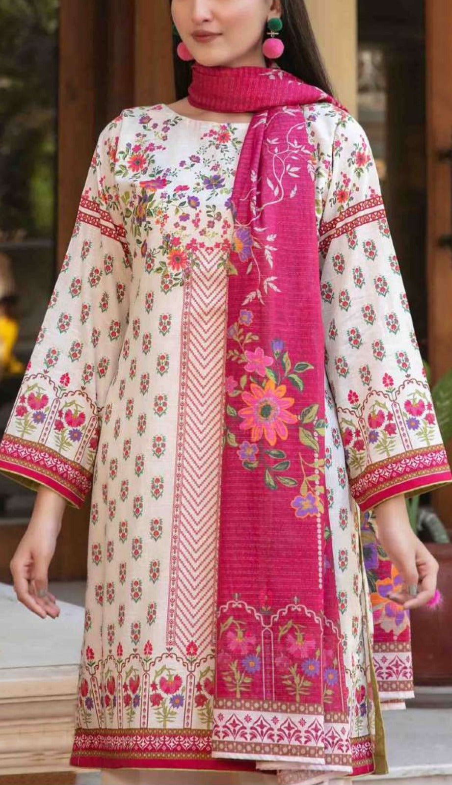Light 3pc Lawn Suit
