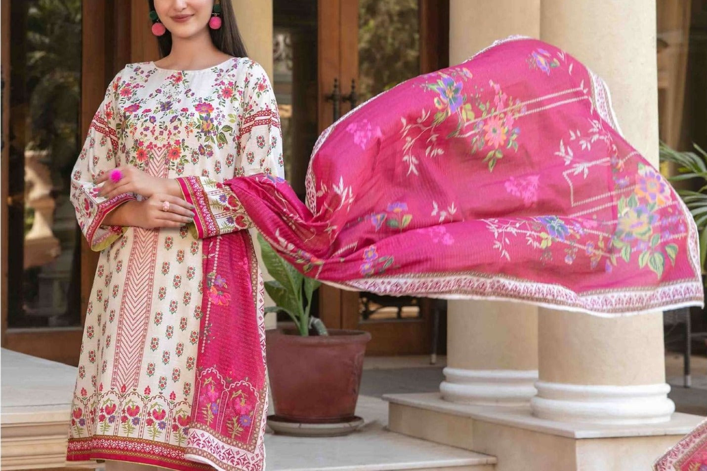 Light 3pc Lawn Suit