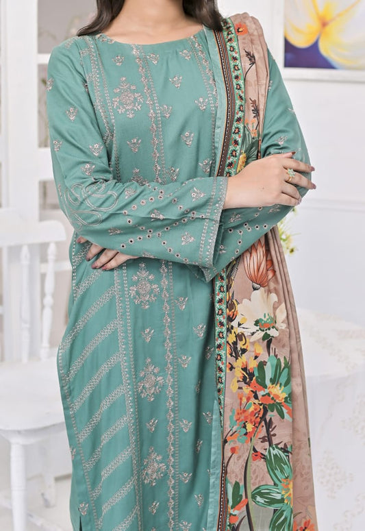 Sea Green 3pc Linen Suit