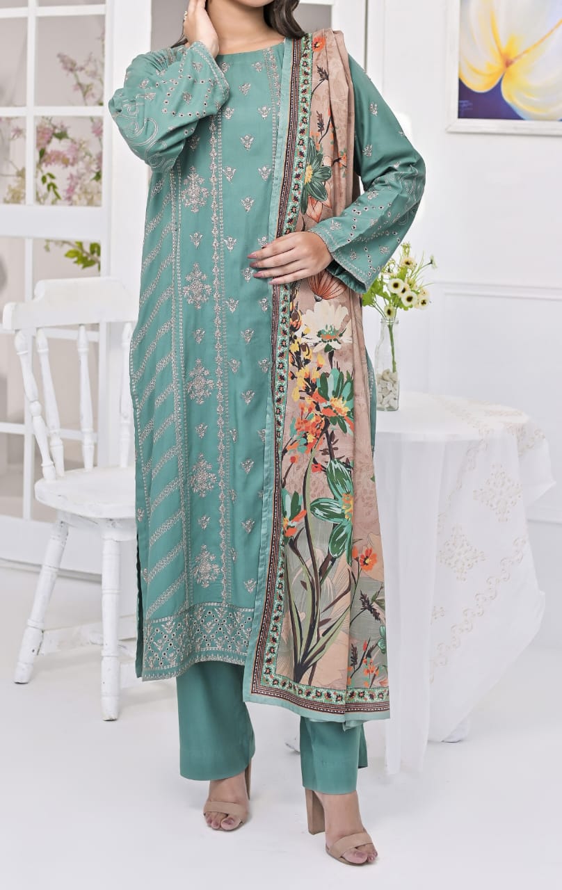 Sea Green 3pc Linen Suit