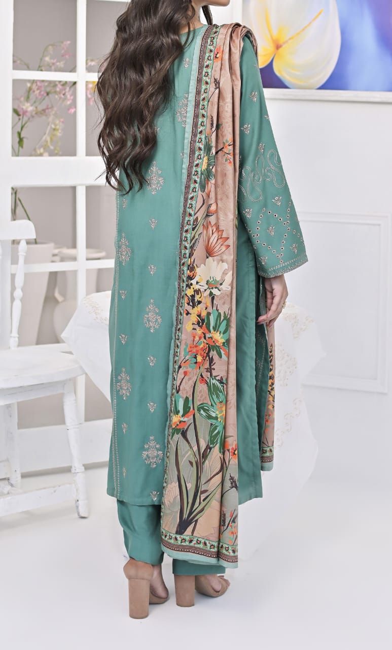 Sea Green 3pc Linen Suit