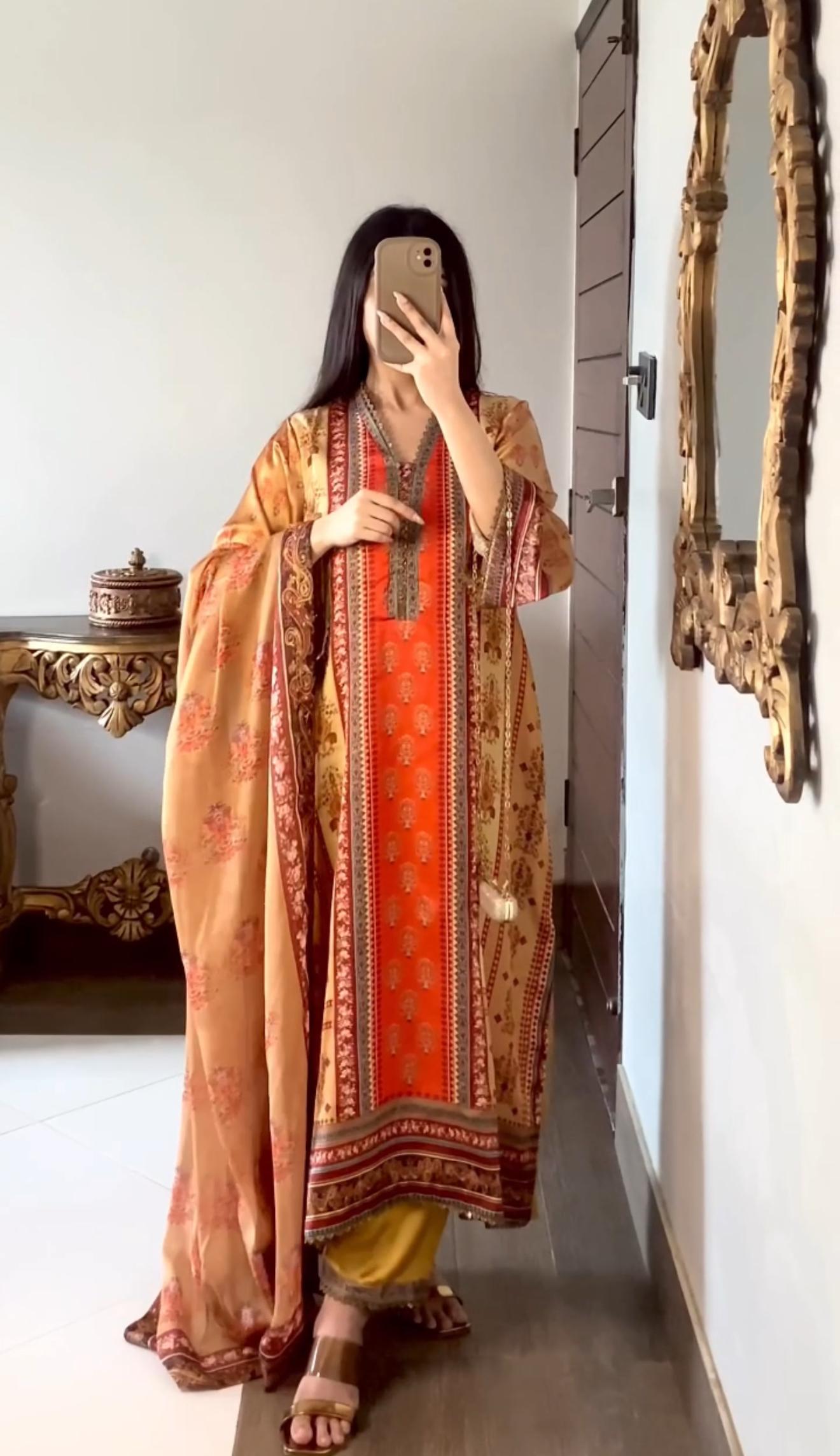 3pc Gold Suit