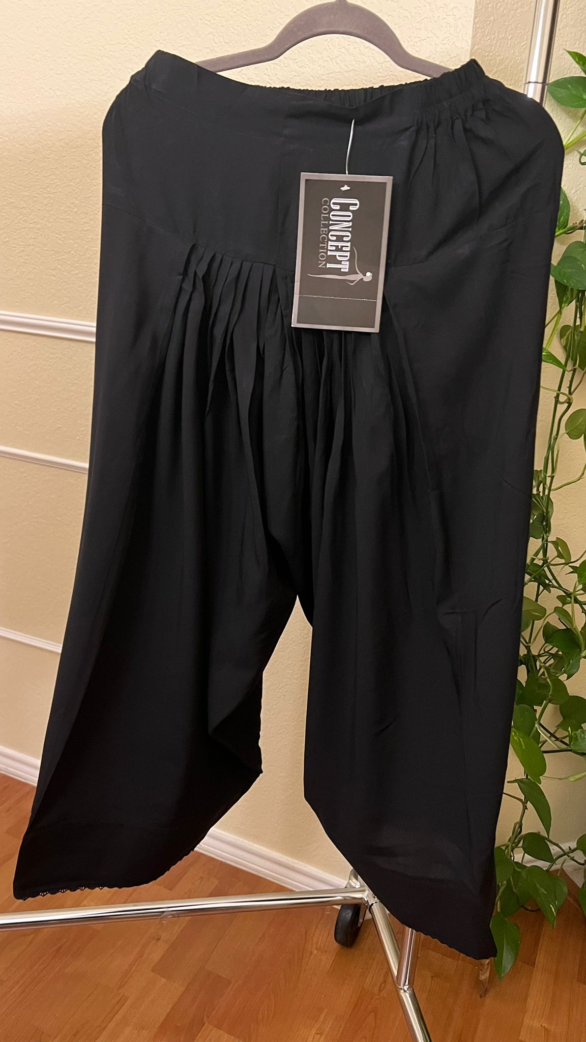 Black Linen Farshi Shalwar