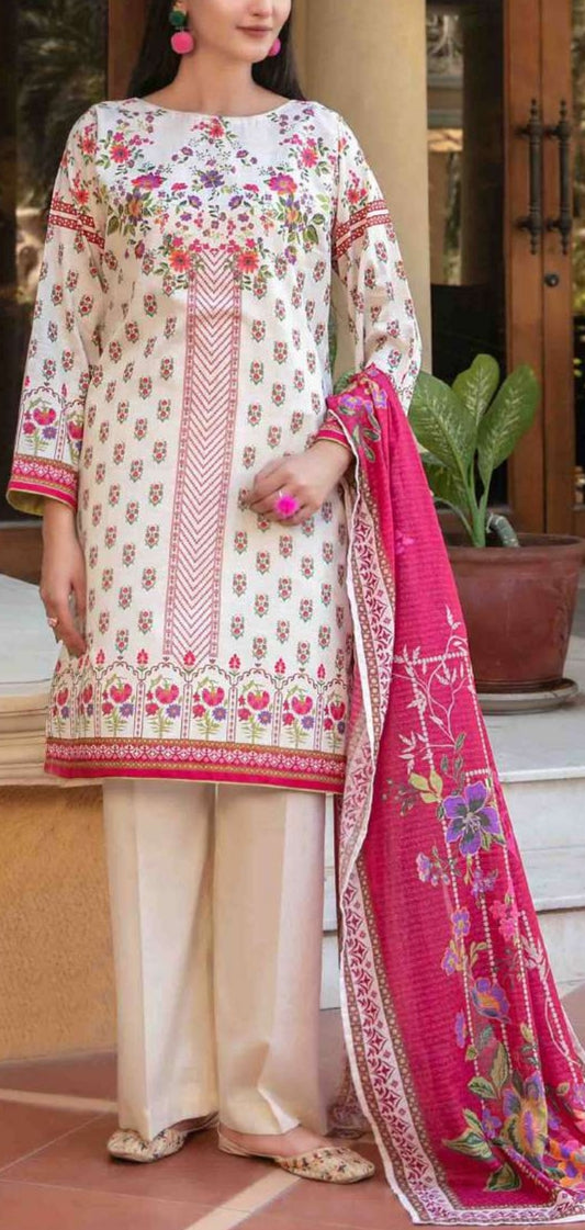 Light 3pc Lawn Suit