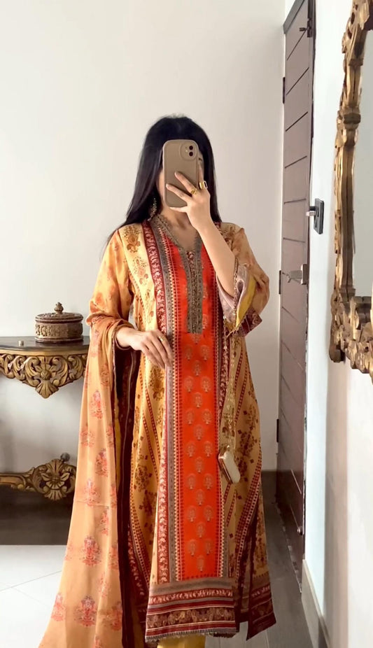 3pc Gold Suit